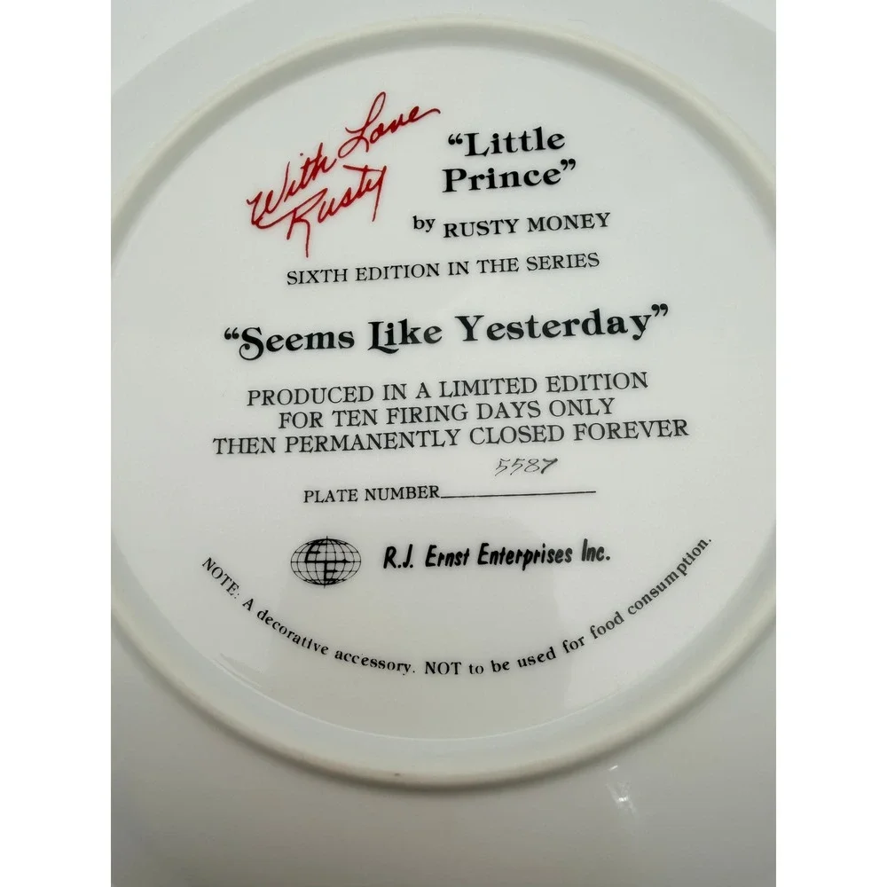 Vintage Collector Plate 3 Lot Reco Knowles Vague Shadows Little Red Riding Hood